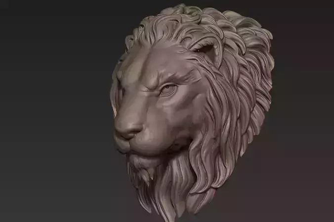 Lion Head Sculpt