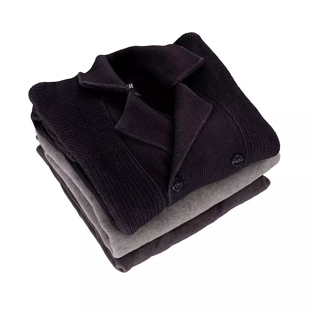 Stack Of Folded Mens Sweaters 019 3D model