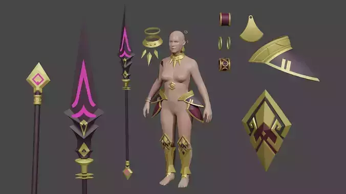 Xiana Wild Huntress the Summoners War cosplay