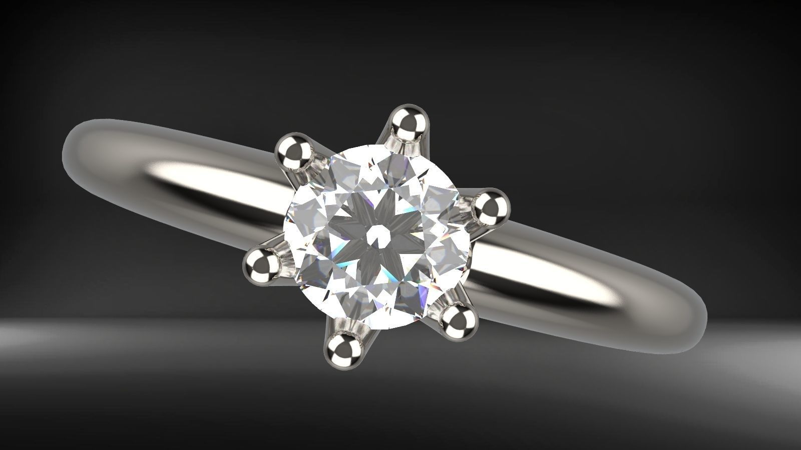 Engagement diamond ring for print 3D print model_10