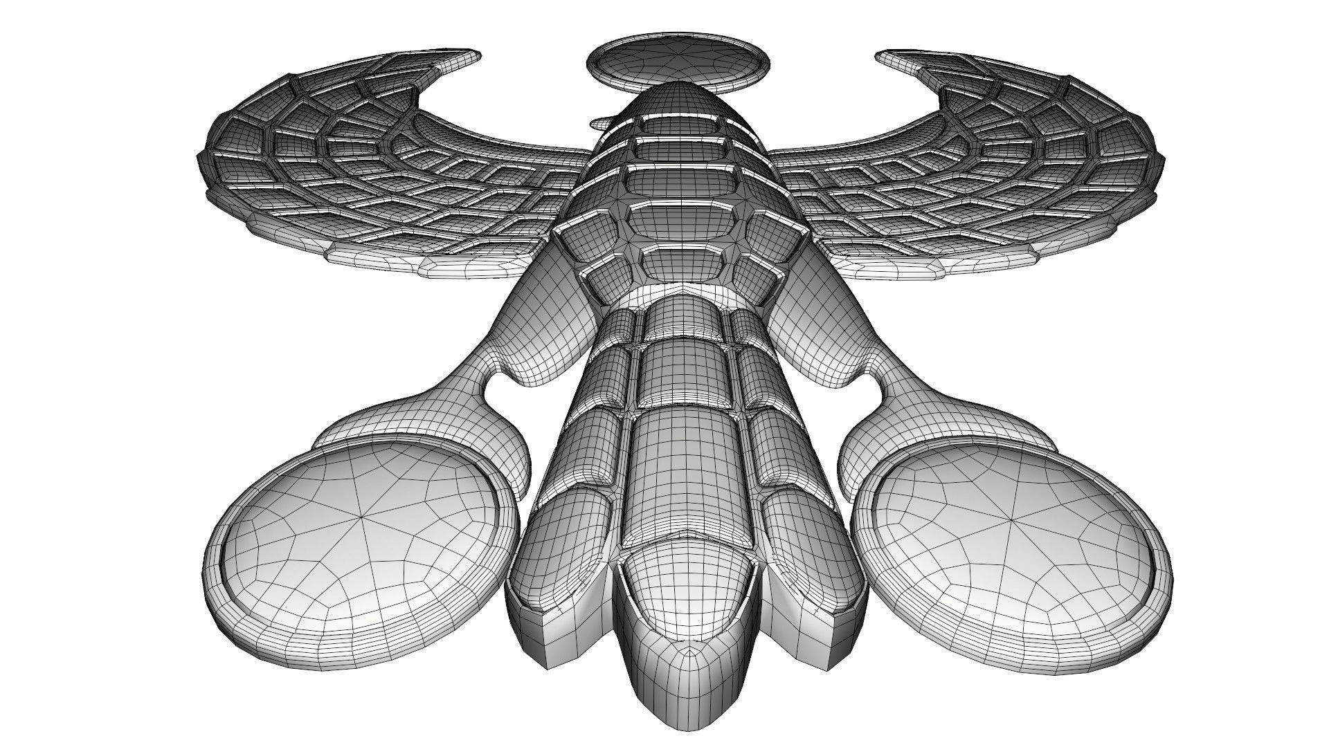 Egyptian Horus jewel 3D model_7