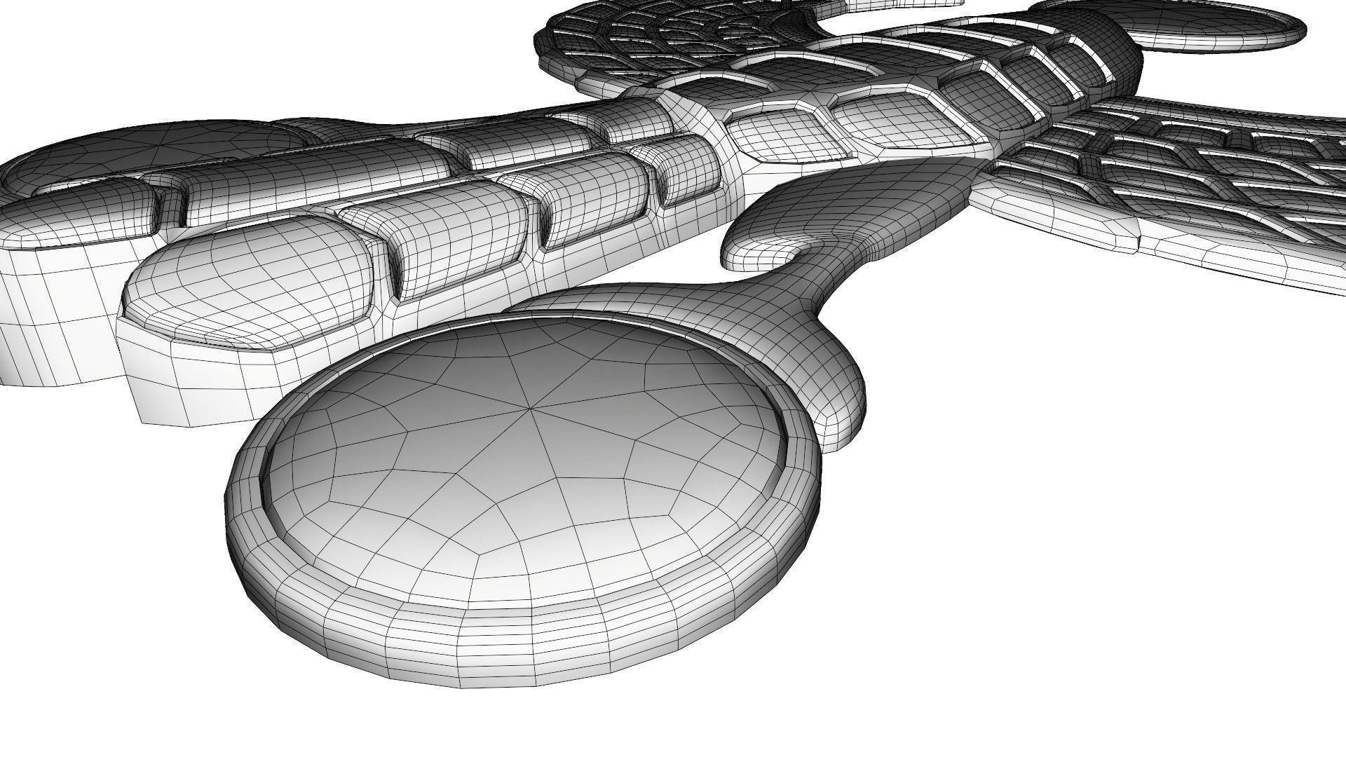 Egyptian Horus jewel 3D model_13