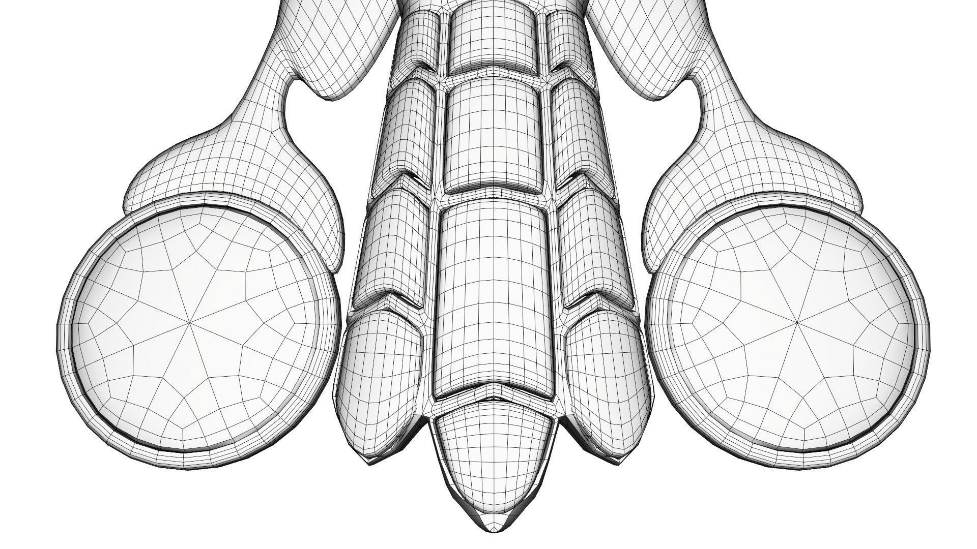 Egyptian Horus jewel 3D model_11