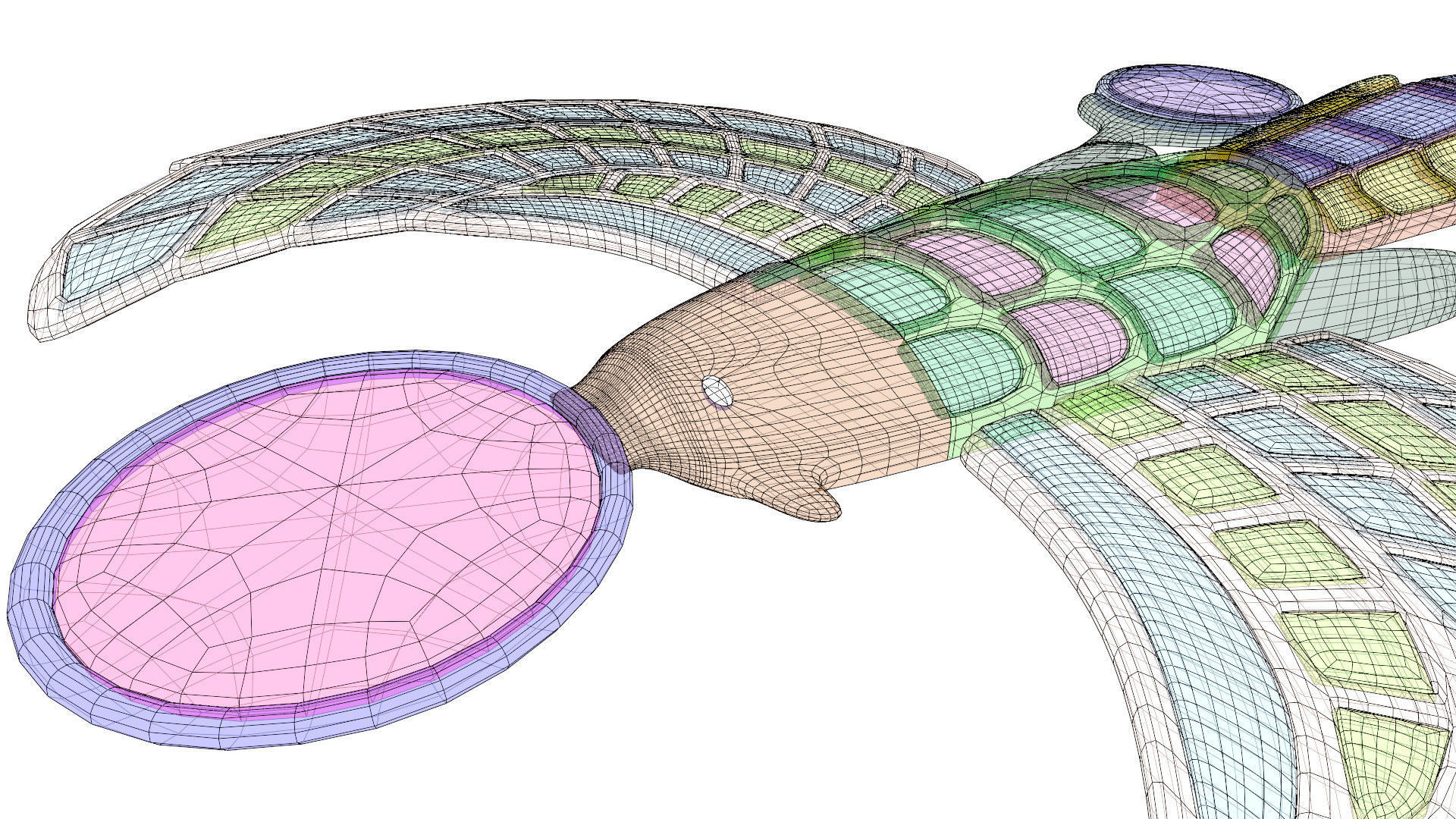 Egyptian Horus jewel 3D model_15