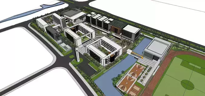 Region-City-School 80 3D model