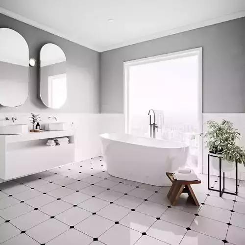 Victorian Bathroom - Contemporary 3D model