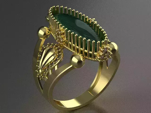 women ring big stone R00068