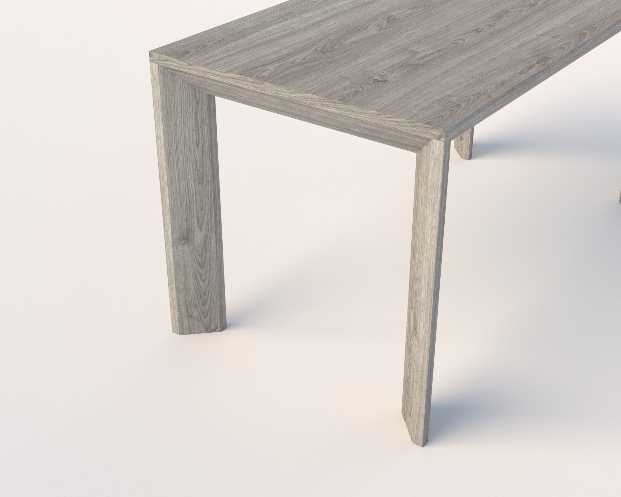 ARLES RECTANGULAR DINING TABLE RESTORATION HARDWARE 3D model_3