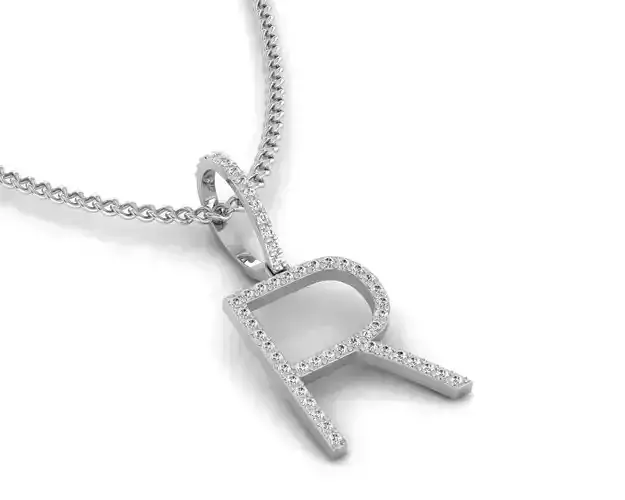 Letter R with lights