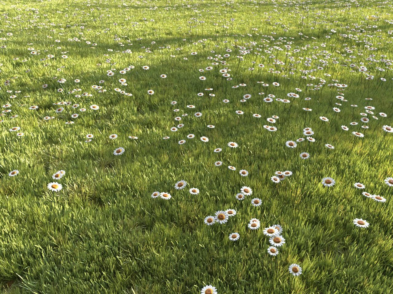 Four seasons grass 3D model_5