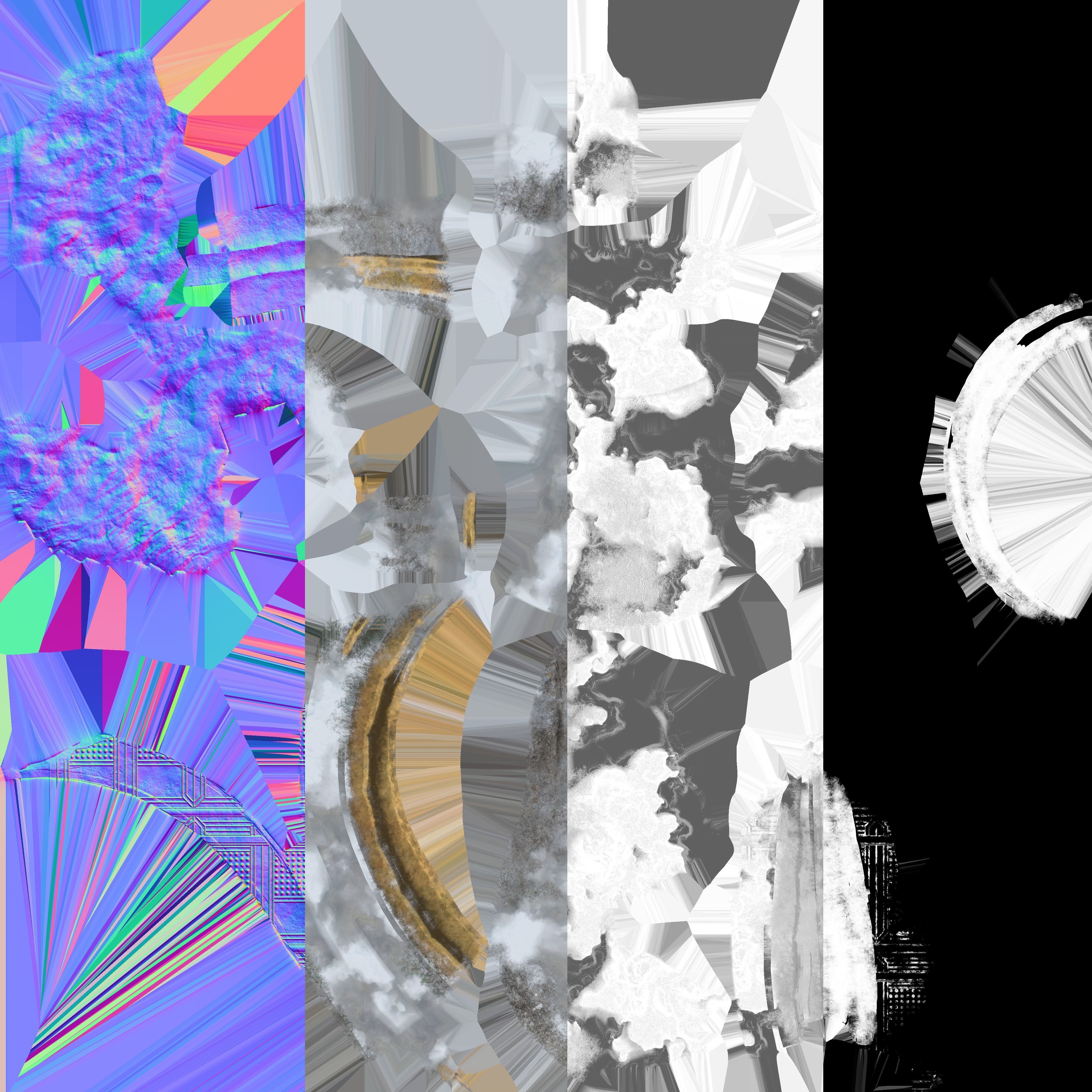 Winter Portal Low-poly 3D model_7