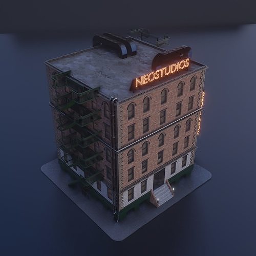 Detailed Building 3D model