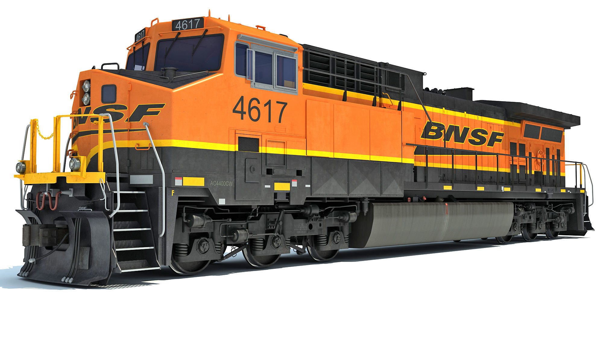 BNSF Diesel Locomotive AC4400CW 3D model_1