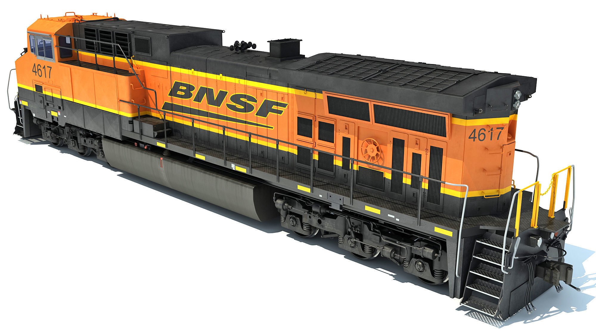 BNSF Diesel Locomotive AC4400CW 3D model_5
