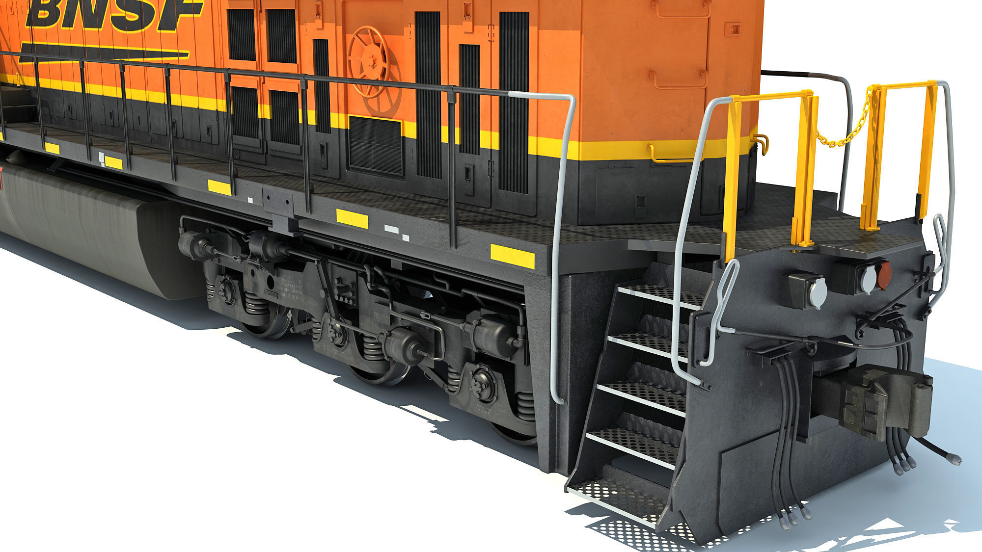 BNSF Diesel Locomotive AC4400CW 3D model_19
