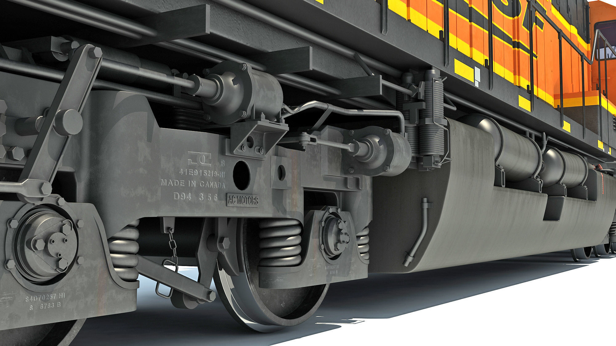 BNSF Diesel Locomotive AC4400CW 3D model_20