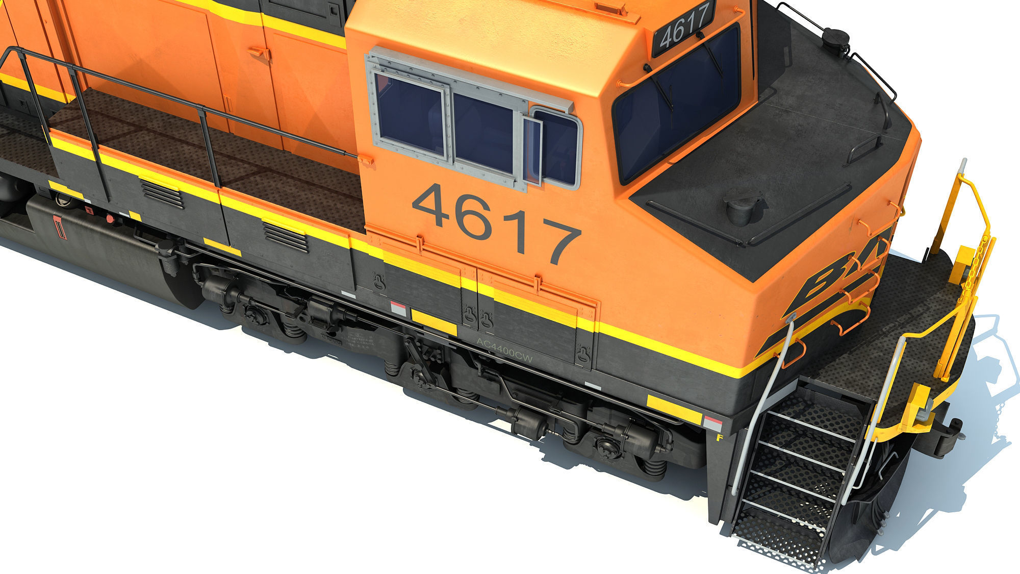BNSF Diesel Locomotive AC4400CW 3D model_16