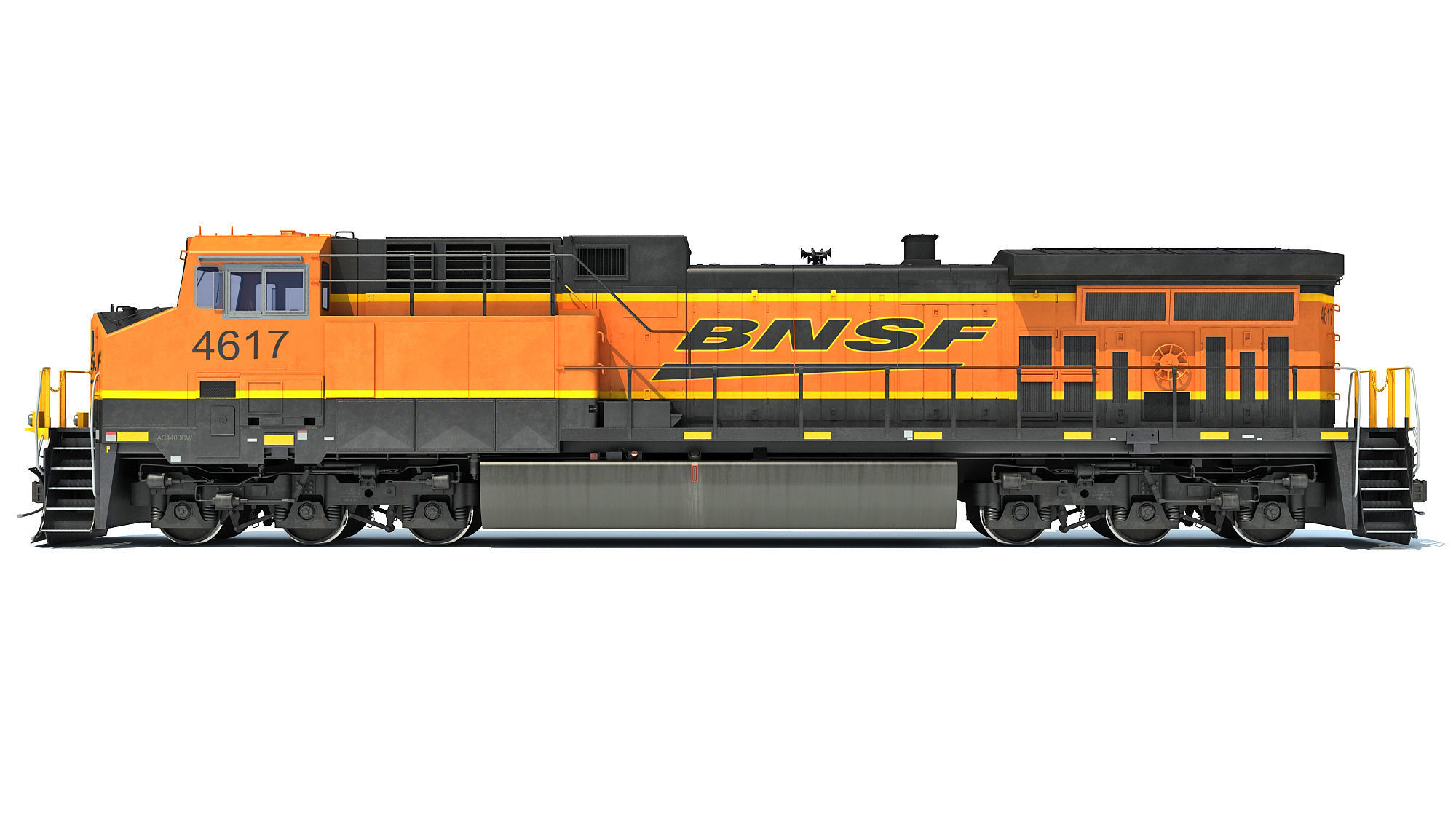 BNSF Diesel Locomotive AC4400CW 3D model_2