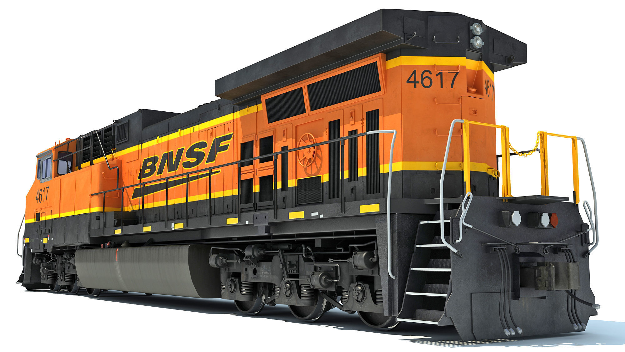 BNSF Diesel Locomotive AC4400CW 3D model_6