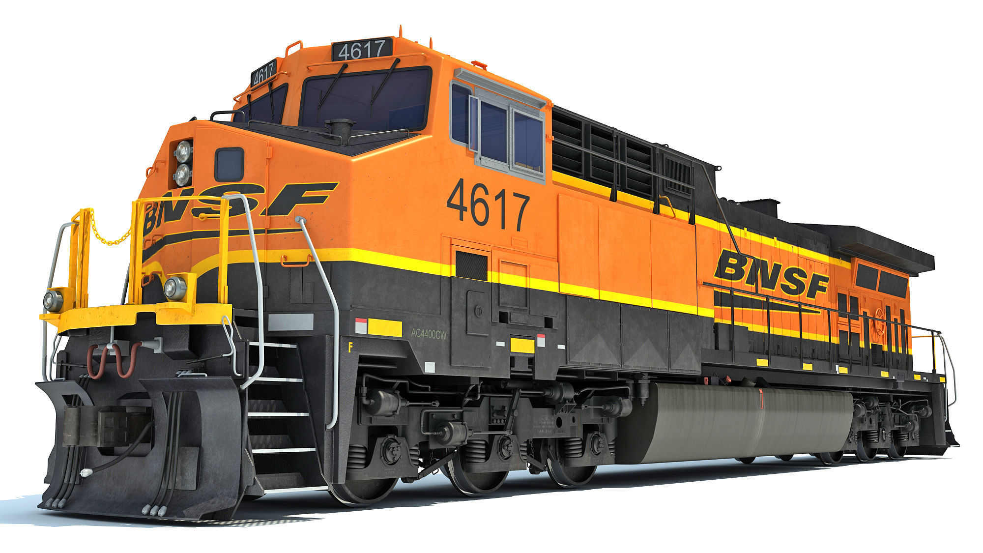 BNSF Diesel Locomotive AC4400CW 3D model_14
