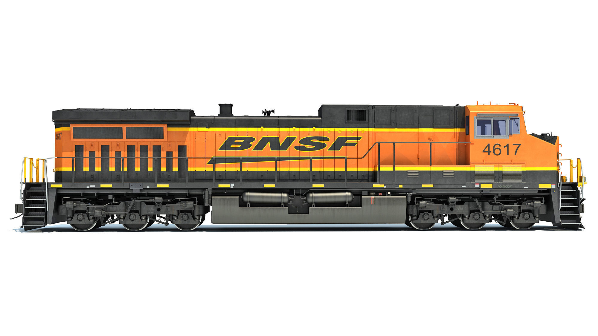 BNSF Diesel Locomotive AC4400CW 3D model_3