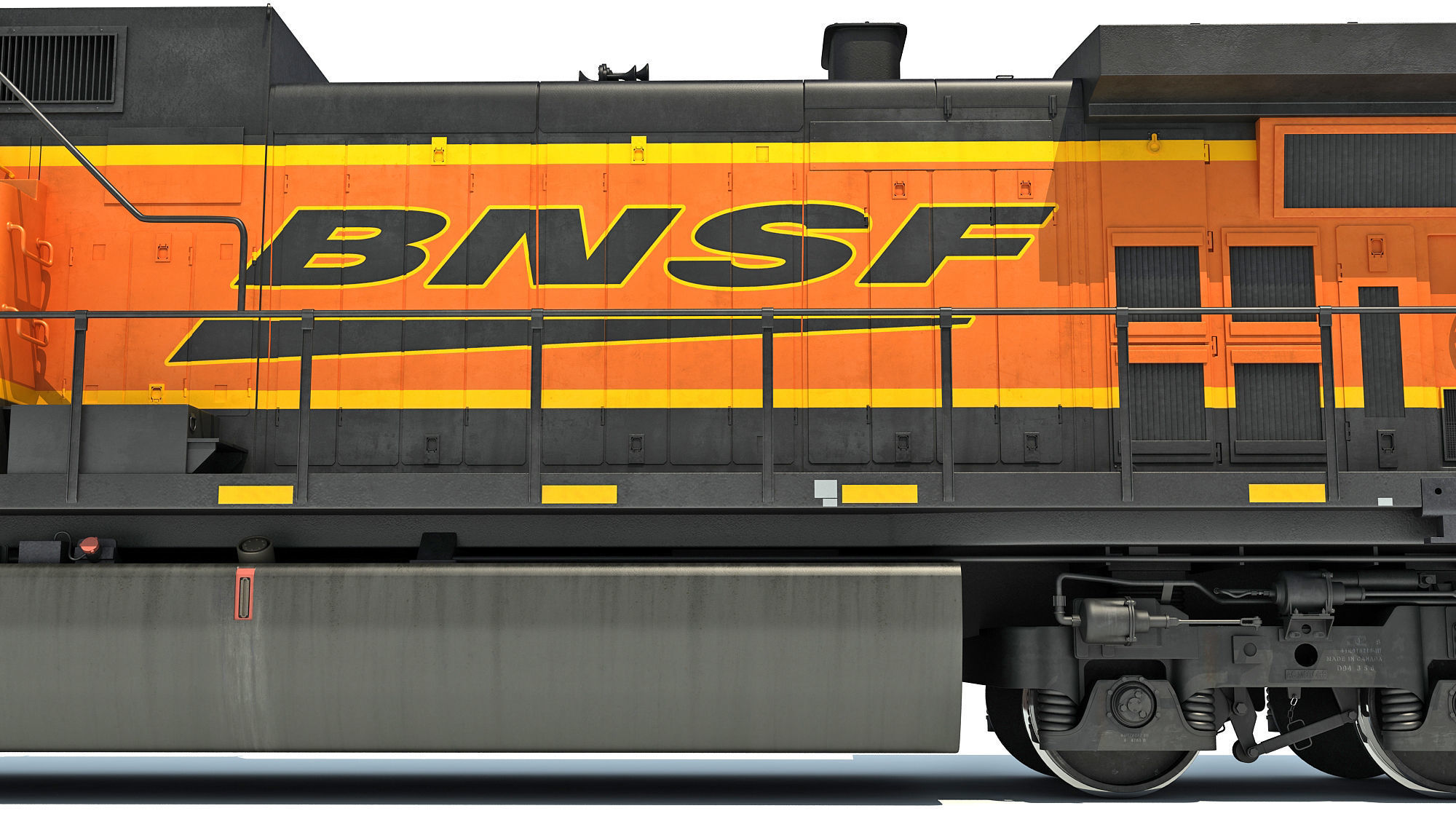 BNSF Diesel Locomotive AC4400CW 3D model_18