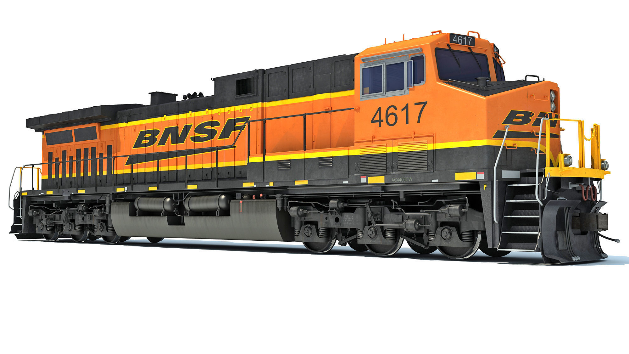 BNSF Diesel Locomotive AC4400CW 3D model_4