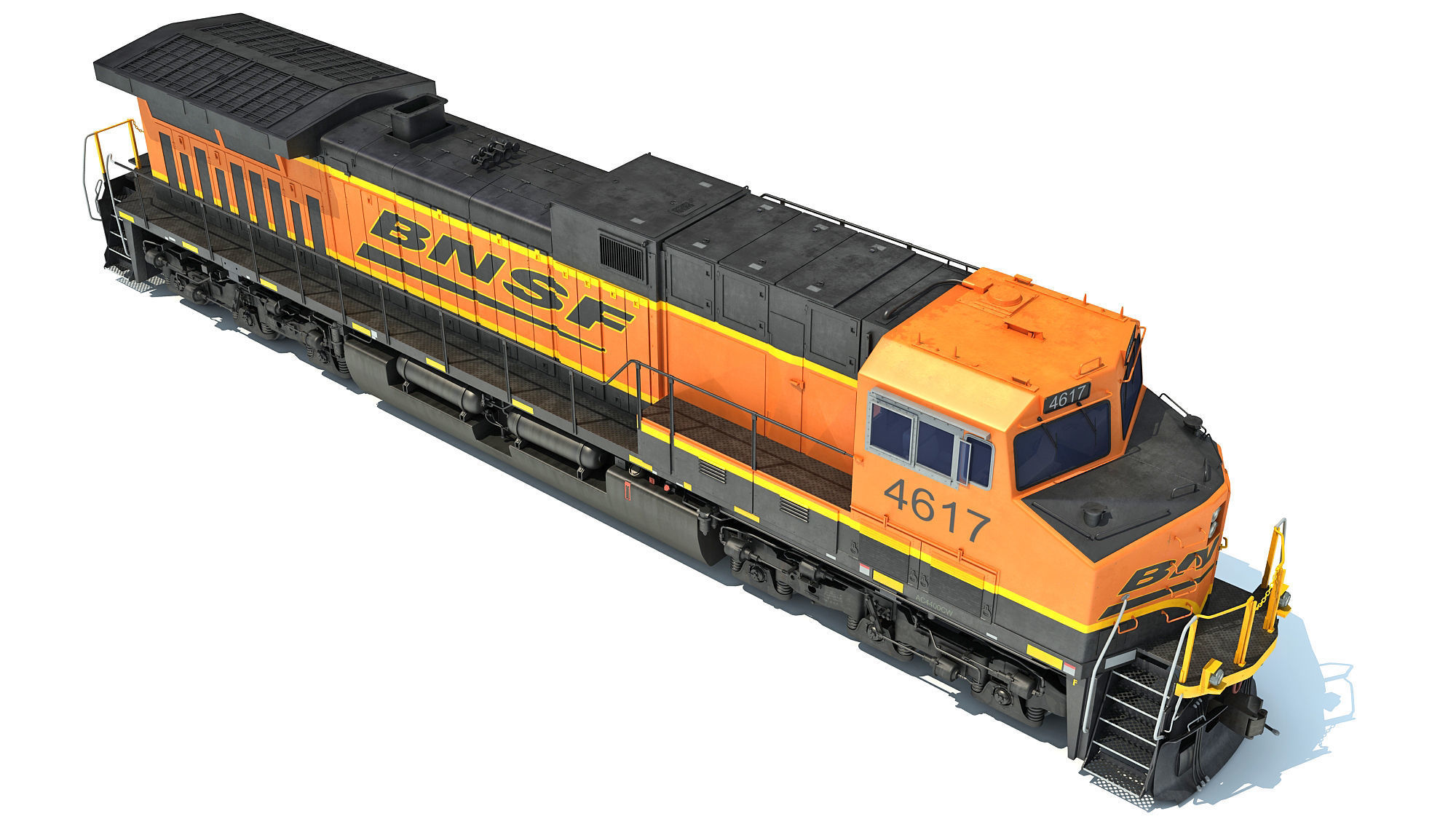 BNSF Diesel Locomotive AC4400CW 3D model_13
