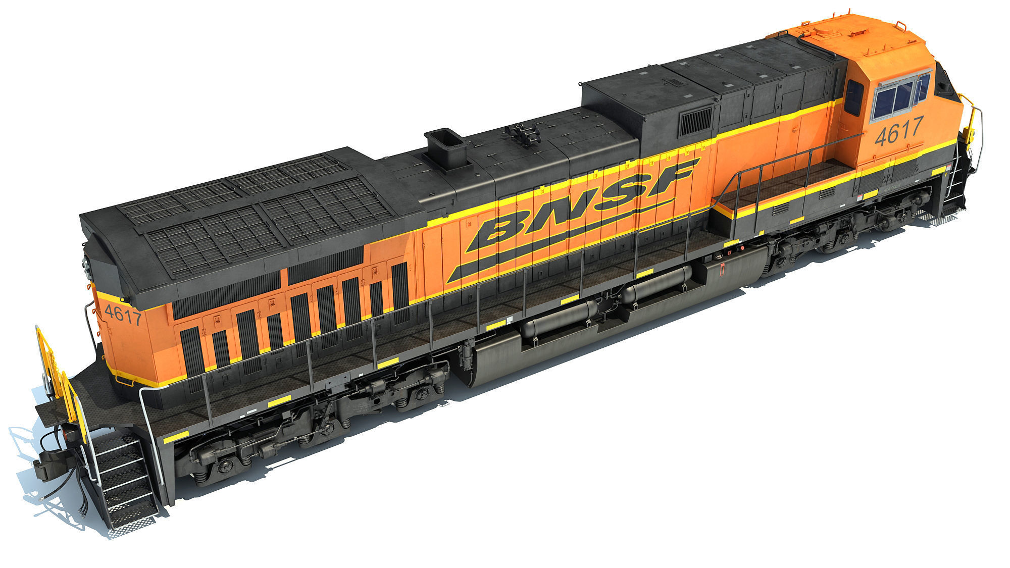 BNSF Diesel Locomotive AC4400CW 3D model_7