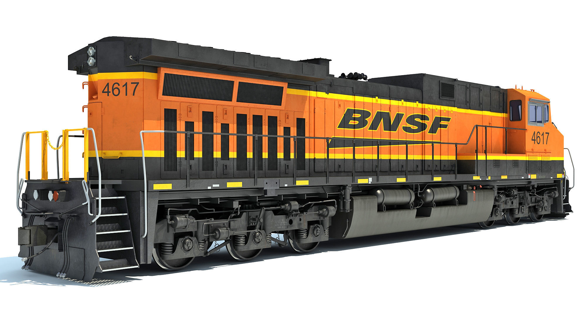 BNSF Diesel Locomotive AC4400CW 3D model_8