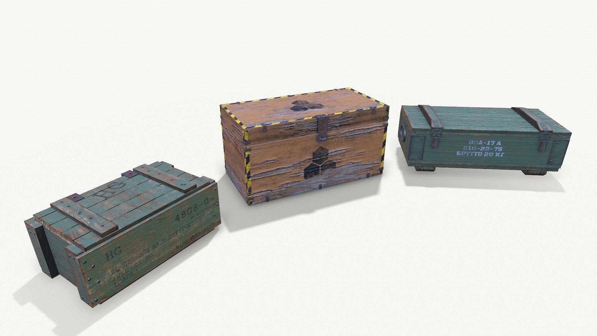Loot Boxes 01 Low-poly 3D model_3