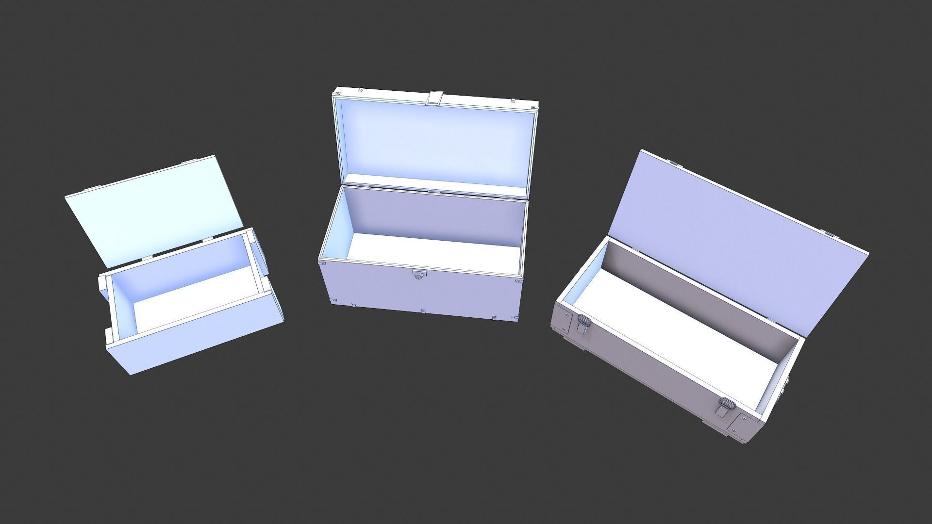 Loot Boxes 01 Low-poly 3D model_24