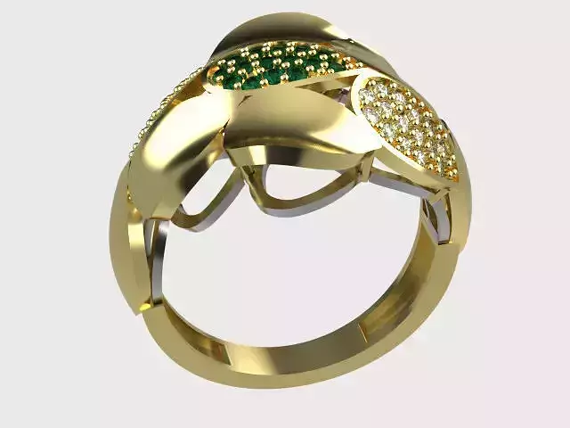 women ring diamond 2 parts r00079
