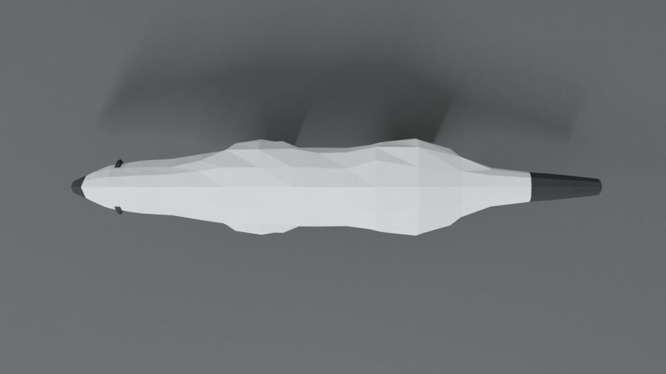 Low Poly Cartoon Honey Badger Low-poly 3D model_8