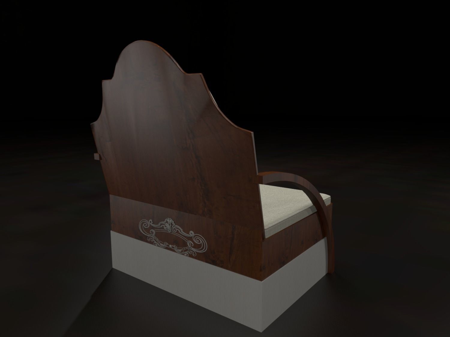 Msk - Seat fin6 3D model_1