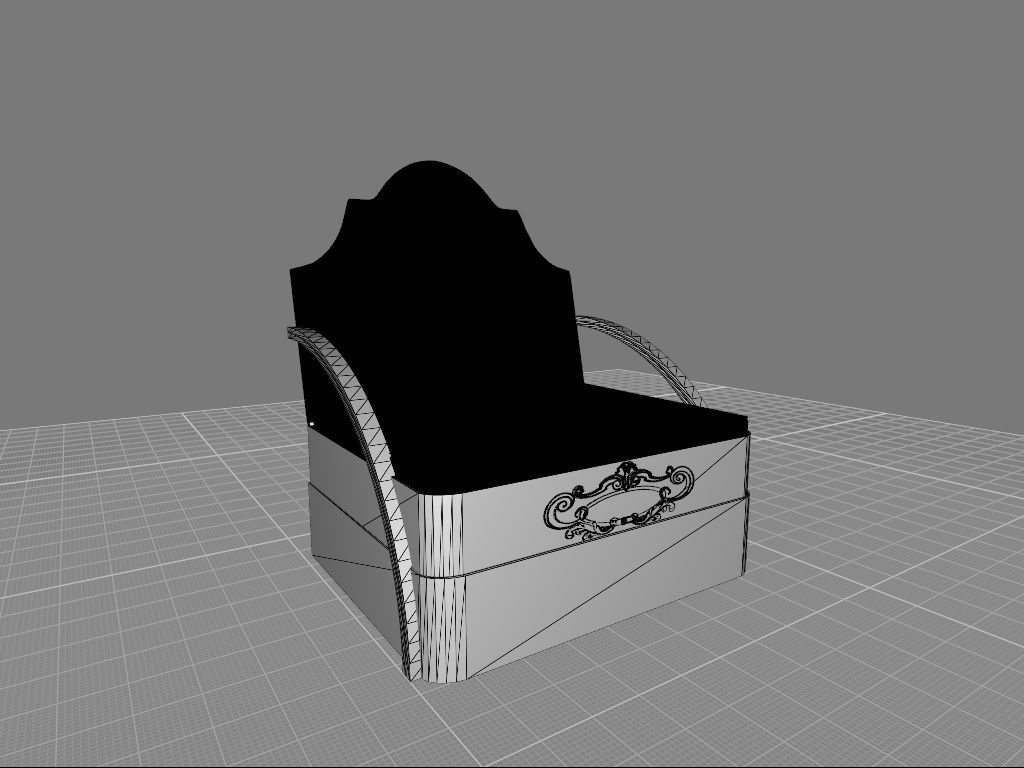 Msk - Seat fin6 3D model_2