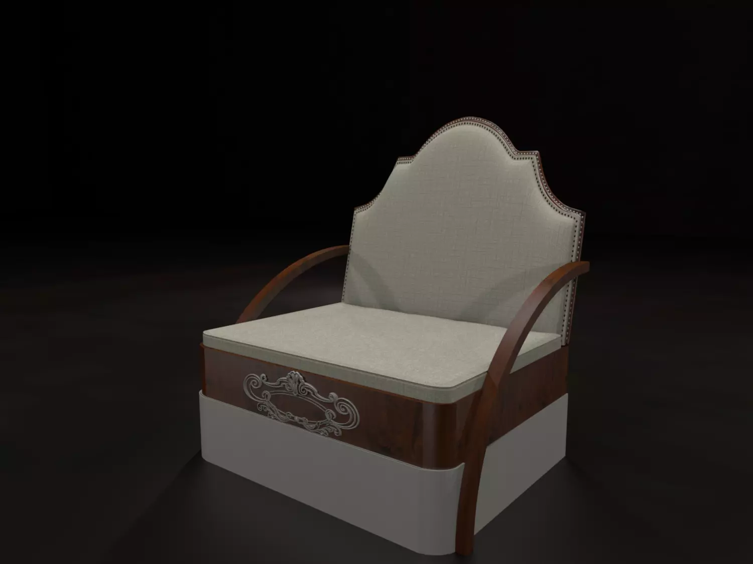 Msk - Seat fin6 3D model_0