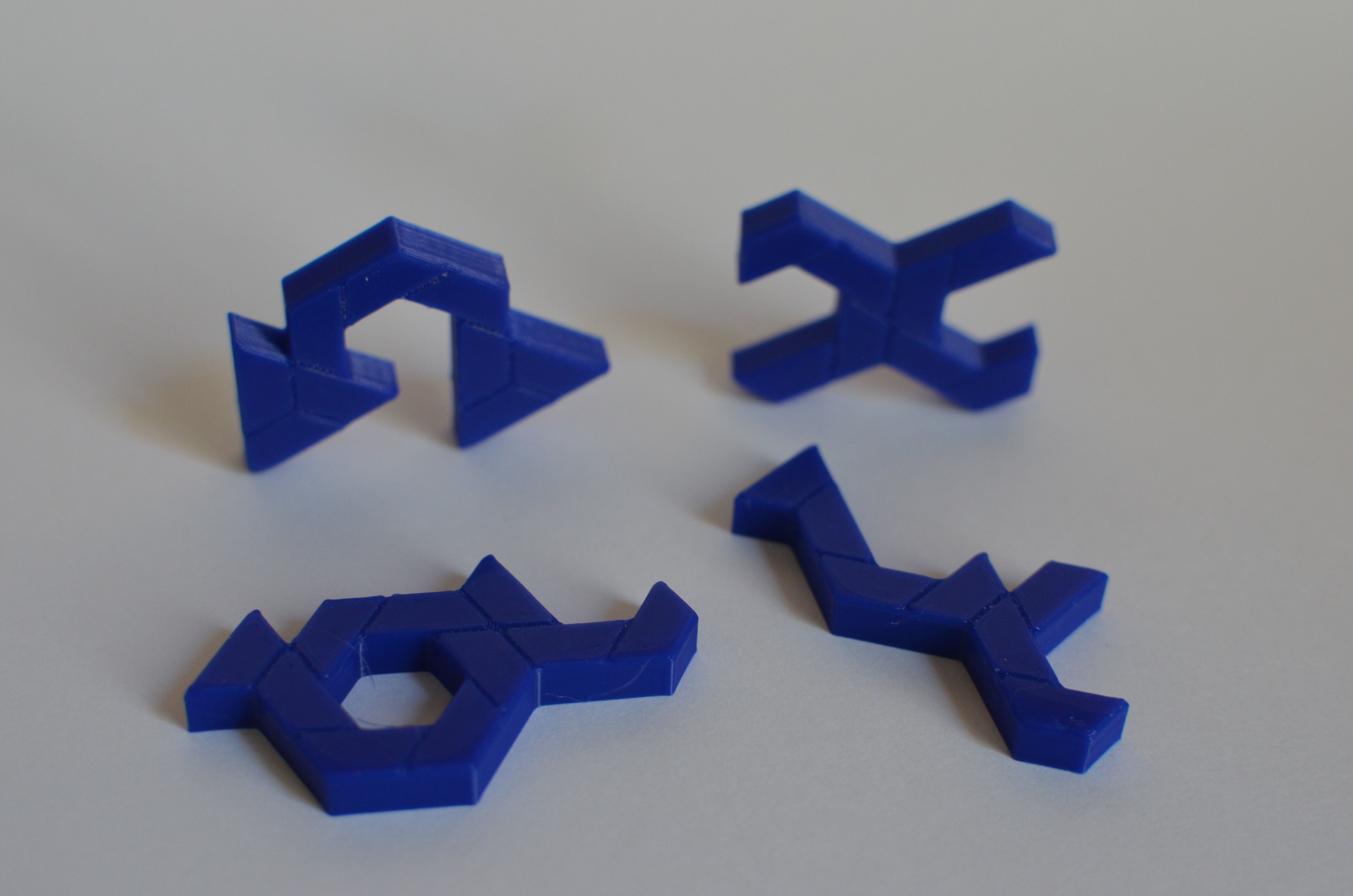 Hex jigsaw puzzle - STL Files 3D print model_6