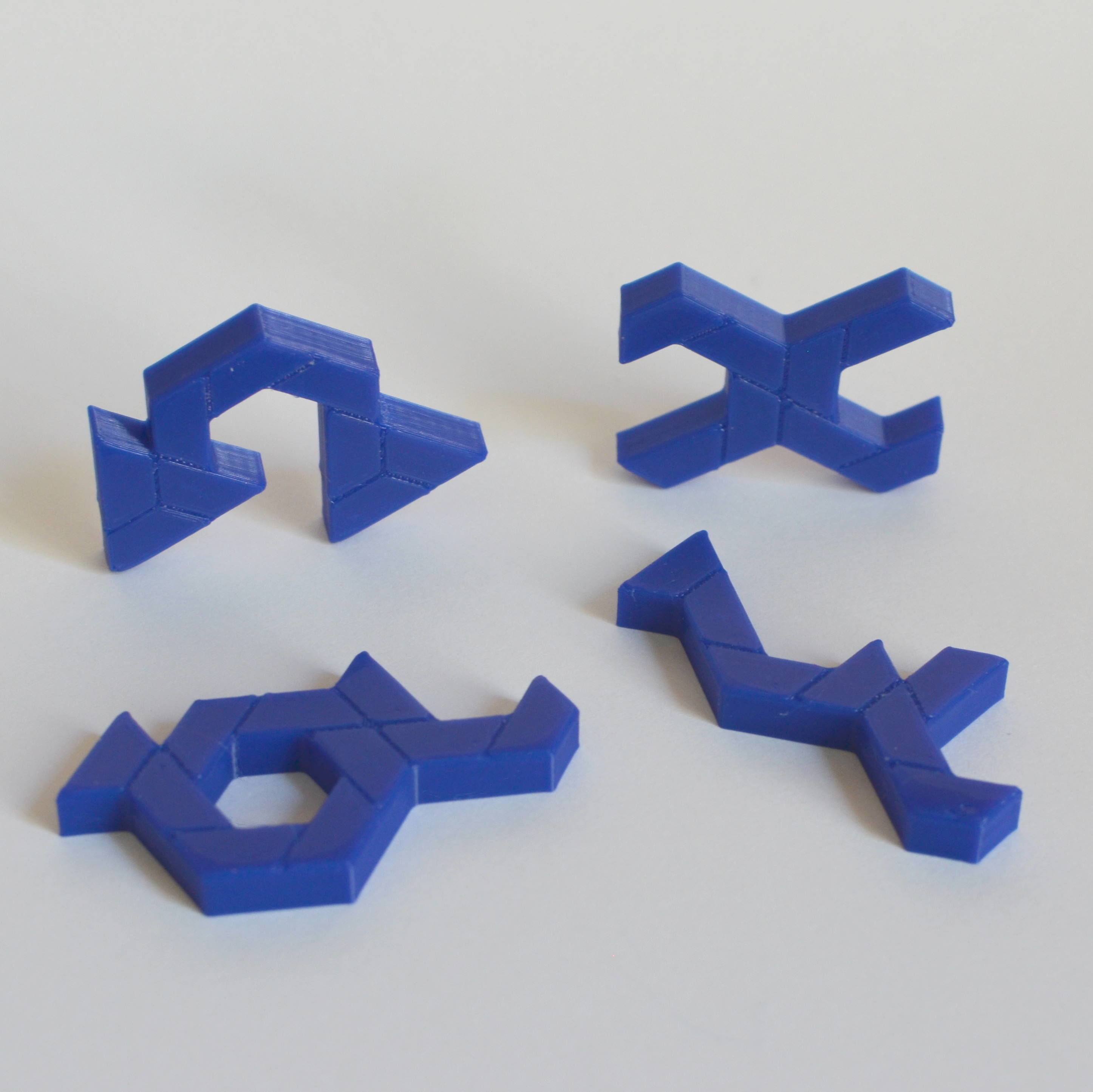 Hex jigsaw puzzle - STL Files 3D print model_7