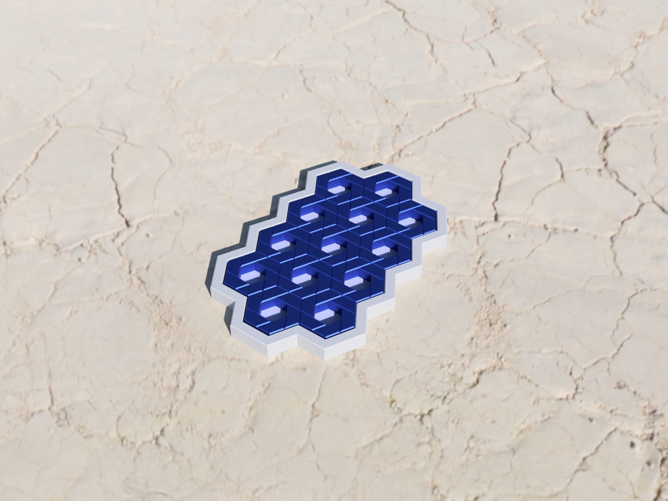 Hex jigsaw puzzle - STL Files 3D print model_9