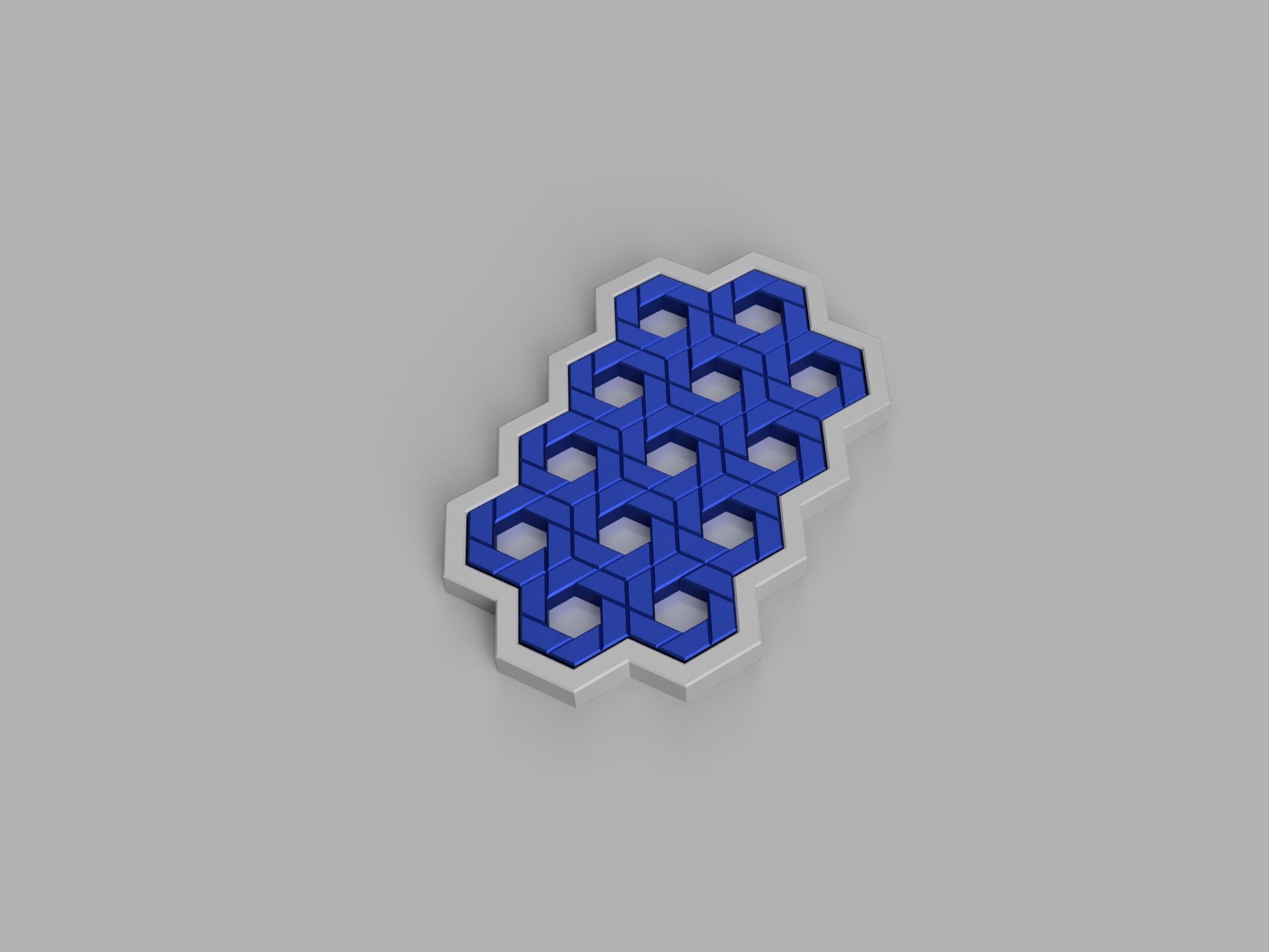 Hex jigsaw puzzle - STL Files 3D print model_8