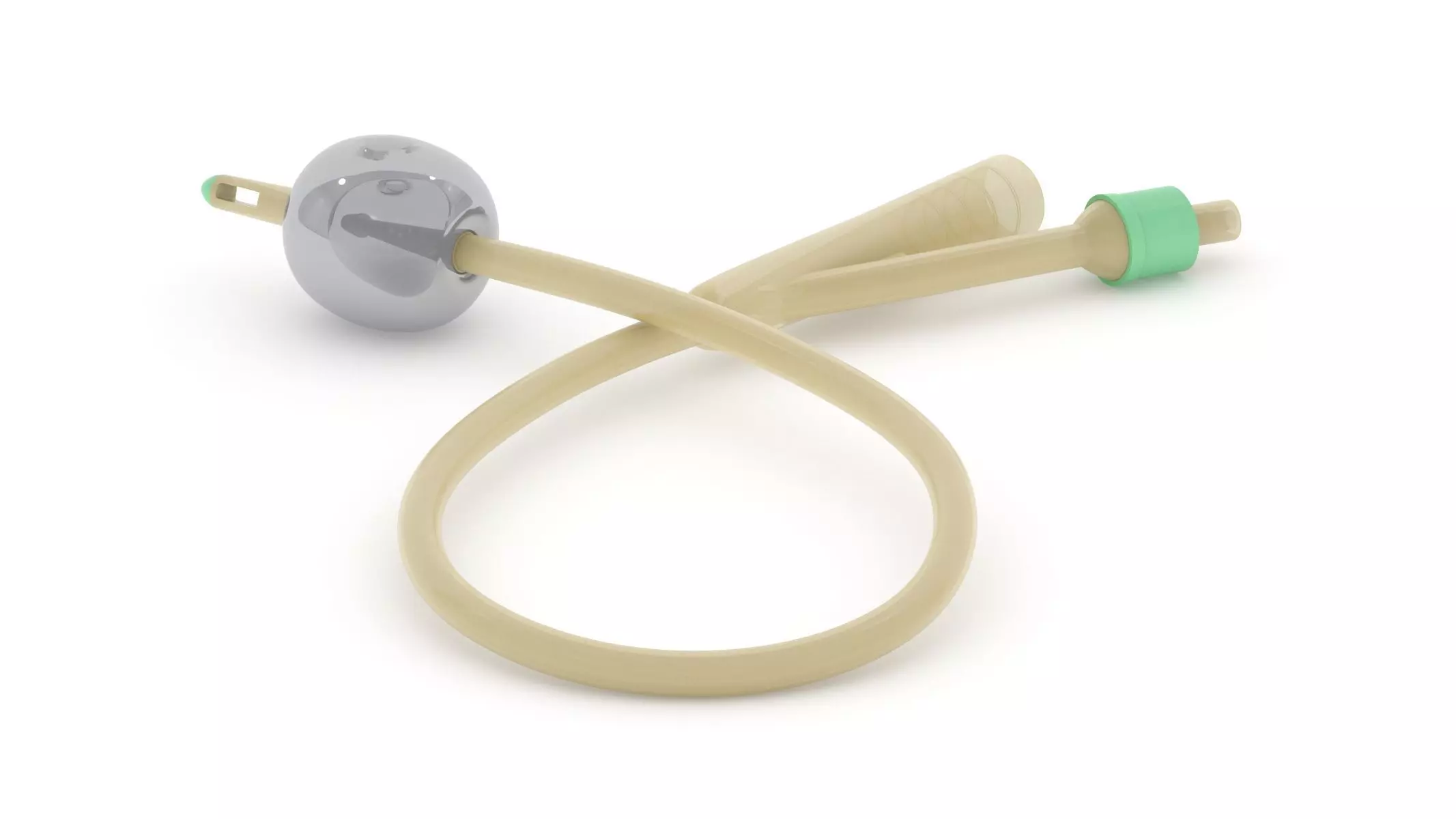 Catheter with handle 3D model_0