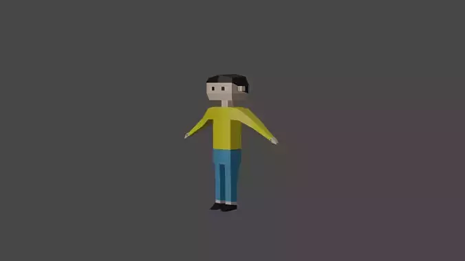 Low Poly Character Free Download Cartoon Character Game