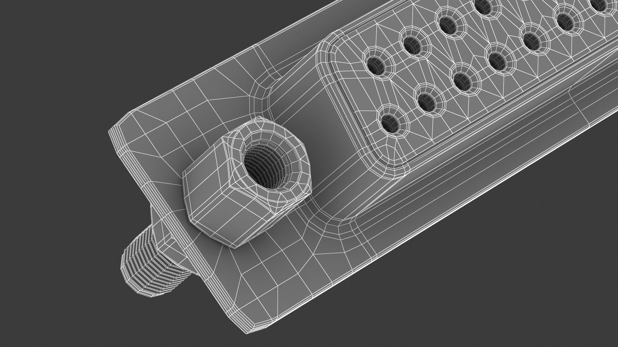 DB25 Female Module 3D model_19