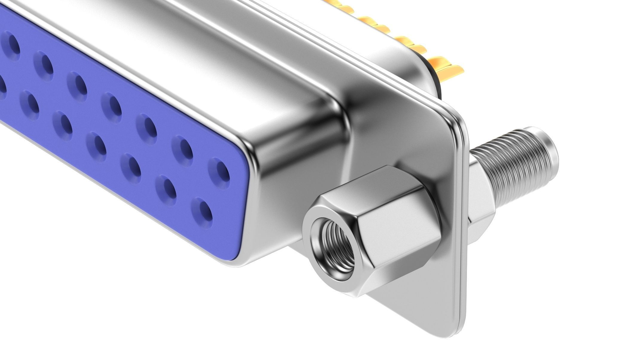 DB25 Female Module 3D model_6