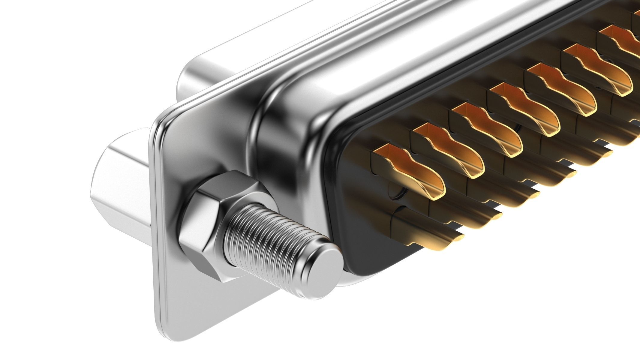 DB25 Female Module 3D model_7