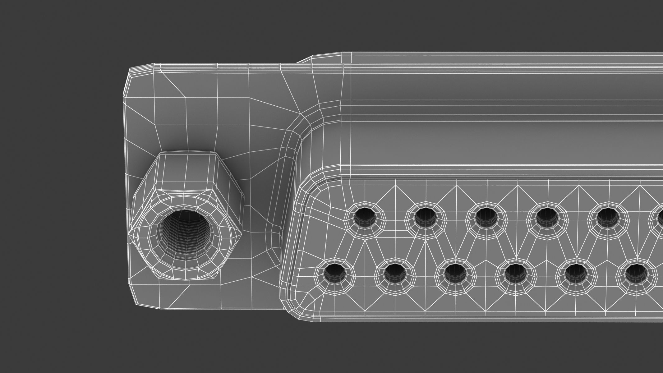 DB25 Female Module 3D model_15
