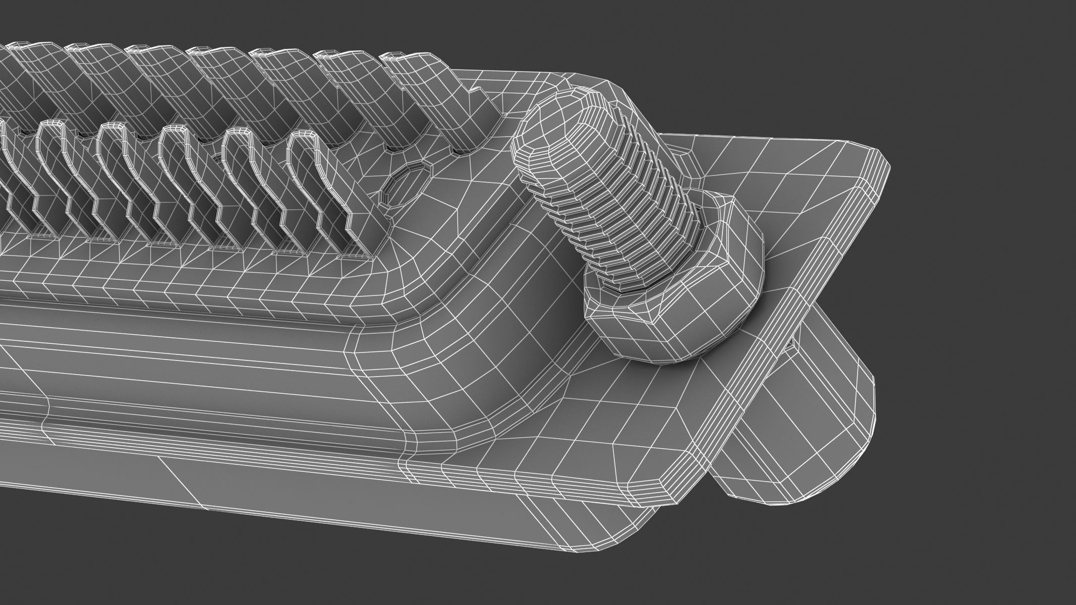 DB25 Female Module 3D model_18