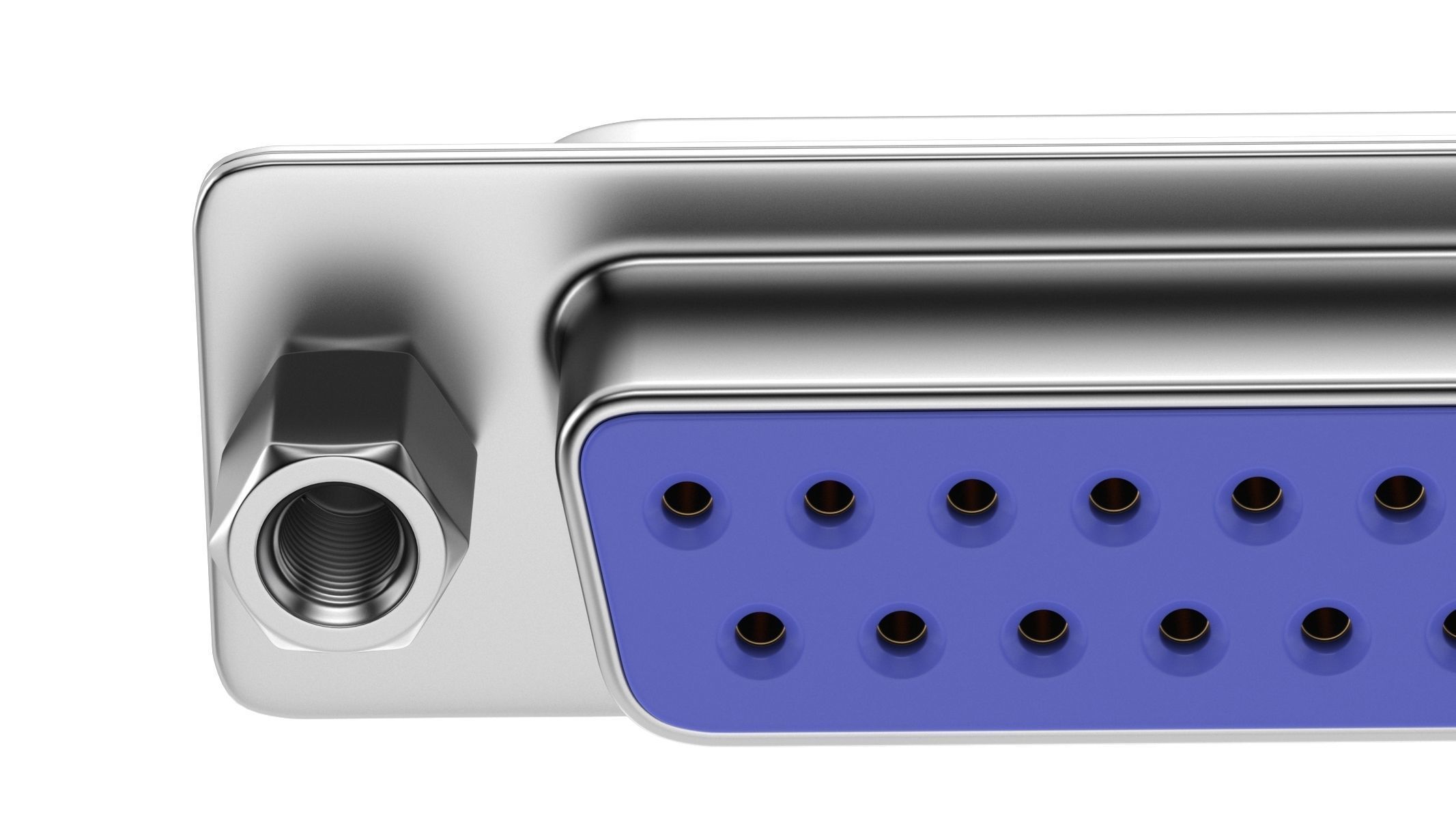 DB25 Female Module 3D model_5