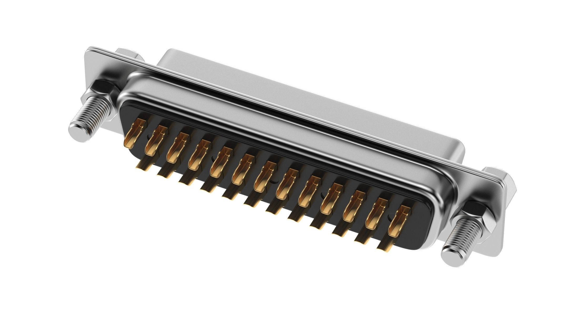 DB25 Female Module 3D model_1